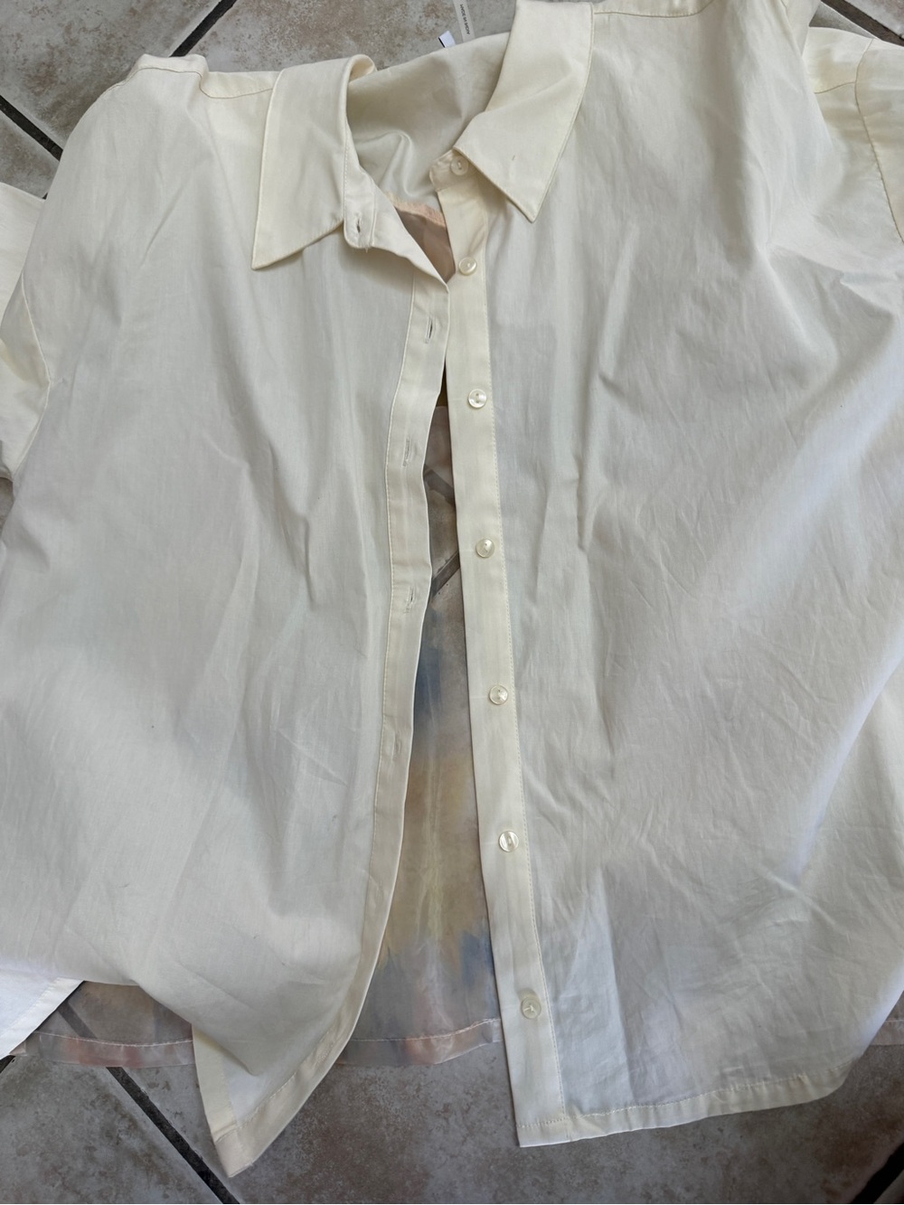 Parker Off-White Classic Button Front Shirt Reed shirt XL - Picture 6 of 6